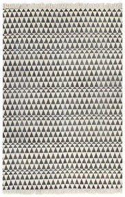Covor Kilim, negru alb, 160 x 230 cm, bumbac, cu model 160 x 230 cm