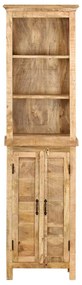 247329 vidaXL Bibliotecă, 50 x 30 x 180 cm, lemn masiv de mango