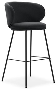 Scaune de bar gri-închis 2 buc. (înălțime șezut 65 cm) Rush – Marckeric