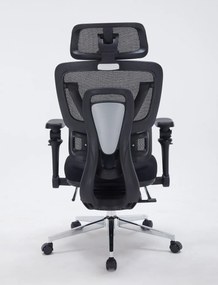 AERONIX SG630 FOAM SEAT Black – Scaun ergonomic premium FOAM SEAT, Cotiere 7D, Suport Lombar Dublu, Șezut Translație, Mecanism multifunctional inclinare/blocare, Suport pentru picioare