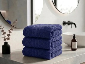 Prosop de maini Classic 50 x 100 cm albastru Inchis, 100% bumbac