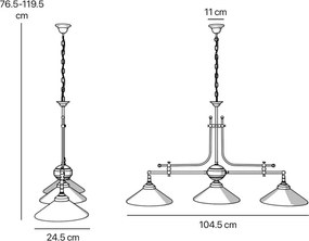 Lustra suspendata design italian Biliard