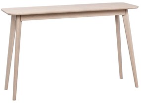 Masă consolă în culoare naturală cu aspect de lemn de stejar 120x40 cm Yumi - Rowico