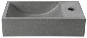 Chiuvetă mică pentru WC gri închis din beton 40x22 cm Crest – Sapho