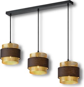 Osram - Candelabru suspendat pe cablu DECOR HORNET 3xE27/10W/230V negru/auriu