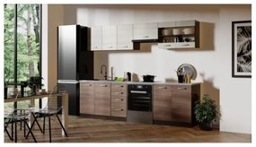 Set Mobila Bucatarie AMANDA 2 260cm Stejar Navara/Wenge