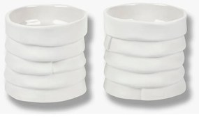 Sfeșnice 2 buc. din porțelan Ribbon – Mette Ditmer Denmark