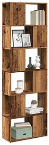 vidaXL Bibliotecă/Separator de cameră, Lemn vechi, 60x24x186 cm