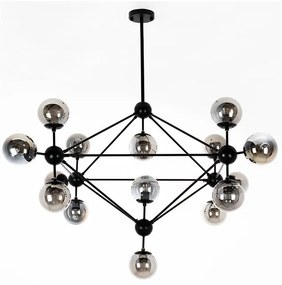Lustra moderna cu 15 de surse de lumina Roma 15 negru