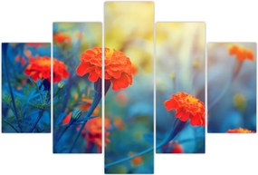 Tablou - Flori portocalii (150x105 cm)