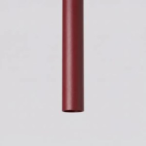 Sollux SL.2121 - Pendul pe cablu PASTELO 1xG9/8W/230V roșu