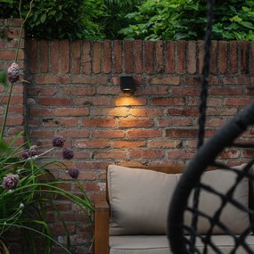 Lampa de perete exterioară modernă din plastic negru - Baleno