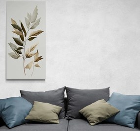 Tablou frunze de lux cu atingere de minimalism