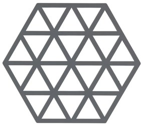 Suport din silicon pentru vase fierbinți Zone Triangles, gri