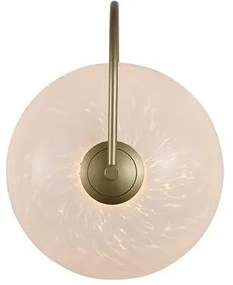 Aplica LED metal auriu sticla decorativa Confetti