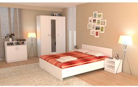 Dormitor Soft pat 140 alb