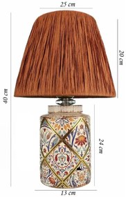 Lampă de birou RAMZES 1xE27/40W/230V rafie