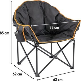 Leziter fotoliu de pescuit negru