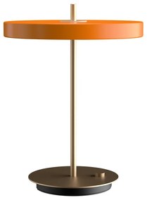 Veioză portocalie LED cu intensitate reglabilă cu abajur din metal (înălțime 41,5 cm) Asteria Table – UMAGE