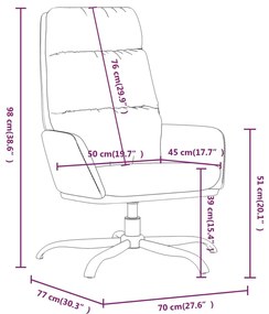 Scaun de relaxare cu taburet, rosu, piele ecologica Rosu