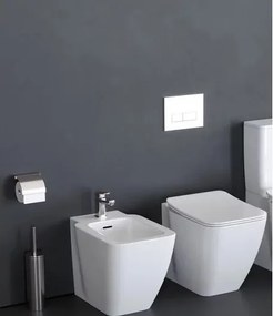 Set vas wc pe pardoseala bideu pe pardoseala si capac slim soft close Ideal Standard Strada II AquaBlade BackToWall