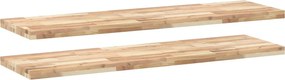vidaXL Rafturi suspendate 2 buc. 160x40x4cm lemn masiv acacia netratat