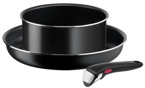 Tefal INGENIO EASY COOK & CLEAN set 3 piese, negru