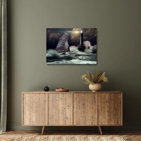 Tablou - Vapor în furtună (70x50 cm)
