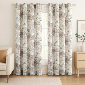decoDoma Draperie decorativă CELESTA albă 135 x 250 cm set 2 buc