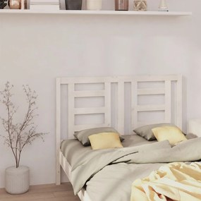 Tablie de pat, alb, 146x4x100 cm, lemn masiv de pin Alb, 146 x 4 x 100 cm, 1