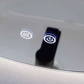 Brilagi - Oglindă LED DEMI PRO, încălzită și reglabilă, cu iluminare, 20 W, 230 V, Ø 60 cm, IP44