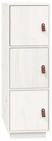 820168 vidaXL Dulap înalt, alb, 34x40x108,5 cm, lemn masiv de pin