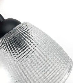 Lustră suspendată pe cablu LEANDRA, 5x E27, 15W, 230V, stejar/negru