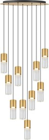 Lustra moderna cu 10 pendule LED si telecomanda IGGLY