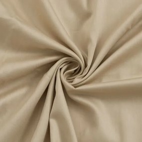 Kvalitex Cearșaf Satin cu elastic bej, 100 x 200 cm