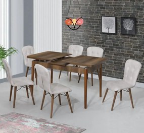 Scaun living tapitat colbalt blue Beluga Homs