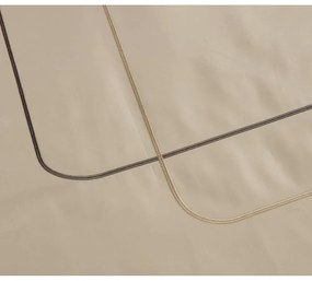Lenjerie de pat bej din bumbac ranforcé pentru pat dublu, extinsă cu cearceaf inclus, cu 6 piese 240x220 cm Calm of Lines – Mila Home Luxury