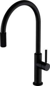 Baterie bucatarie cu sistem filtrare D1 negru mat Omnires Switch cu 3 cai, pentru apa filtrata