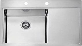 Chiuveta inox Alveus Pure 50 stanga 86x53 cm