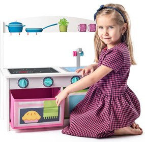 Woody Kitchenette cu bancă 2in1, 59 x 31,5 x 58 cm