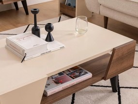 Măsuță de cafea Pitudu 2 (Nuc + bej) . 1093258