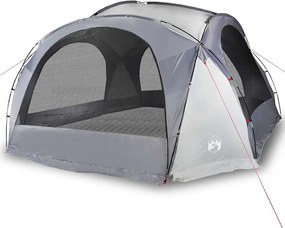 vidaXL Cort de petrecere, alb și gri, impermeabil