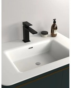 Baterie de lavoar Sapho CUBEMIX 15,3 cm negru mat