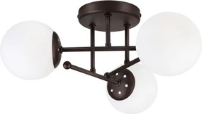 Lustră aplicată MALENA 3xE14/5W/230V maro/alb