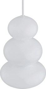 Lustra suspendata din Sticla, Alb, ORLANDO