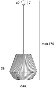 Lustra/Pendul stil decorativ natural Praslin II