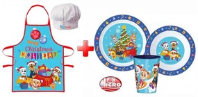 Patrula Cățelușilor Holiday Set de șorț și veselă de plastic de Crăciun