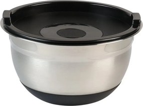 Bol de inox cu capac Kesper 90826, 4,5 l, 26 cm, otel inoxidabil, scala de masurare, margine larga, fund antiderapant, inox