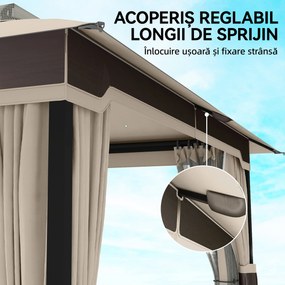 Outsunny pavilion metalic | Aosom Romania