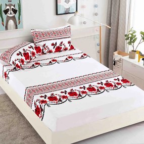 Huse de pat, 3 Piese, Finet cu elastic 180x200